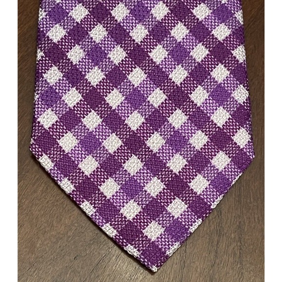 Vintage Carlos Nieto Purple 100% Silk Men’s Neck Tie - Picture 1 of 9